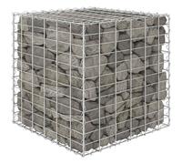 vidaXL Cube Gabion Raised Bed Steel Wire 60x60x60 cm NEW