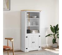 vidaXL Cupboard Mexican Pine Corona Range White 80x40x170 cm