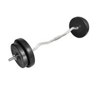 vidaXL Curl Bar with Weights 30kg Dumbbell Weight Plates Bar Workout Fitness