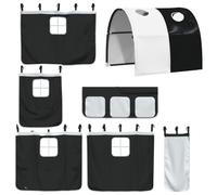 Curtains for Loft Bed with Tunnel Blackout Privacy Bed Tent Polyester vidaXL