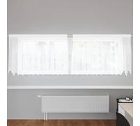 vidaXL Curtains with Curtains White 300 x 120 cm Polyester