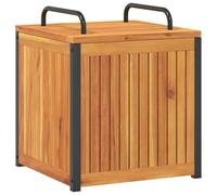 (45 x 45 x 45/53 cm) vidaXL Outdoor Cushion Box Garden Storage Box Tool Solid Wood Acacia and Steel