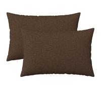 vidaXL Cushion Cover 2 pcs HEERLEN Brown 50 x 70 cm Fabric