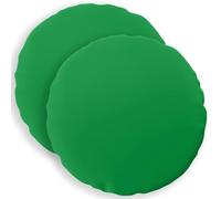 vidaXL Cushion Cover 2 pcs HEERLEN Green Ø 50 cm Polyester, Cushion Upgrade, Indoor Accessories, Polyester Decor, Decorative Textiles, Throw Pillow Cover, Home Design