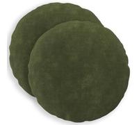 vidaXL Cushion Cover 2 pcs HEERLEN Green Ø 60 cm Microfiber Fleece