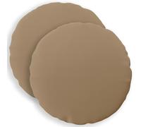 vidaXL Cushion Cover 2 pcs HEERLEN Taupe Ø 50 cm Polyester, Cushion Upgrade, Indoor Accessories, Polyester Decor, Decorative Textiles, Throw Pillow Cover, Home Design