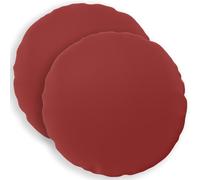 vidaXL Cushion Cover 2 pcs HEERLEN Wine Red Ø 50 cm Polyester, Cushion Upgrade, Indoor Accessories, Polyester Decor, Decorative Textiles, Throw Pillow Cover, Home Design