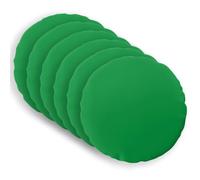 vidaXL Cushion Cover 6 pcs HEERLEN Green Ø 50 cm Polyester, Cushion Upgrade, Indoor Accessories, Polyester Decor, Decorative Textiles, Throw Pillow Cover, Home Design