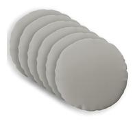 vidaXL Cushion Cover 6 pcs HEERLEN Grey Ø 50 cm Polyester, Cushion Upgrade, Indoor Accessories, Polyester Decor, Decorative Textiles, Throw Pillow Cover, Home Design