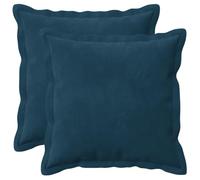 vidaXL Cushion with Pillow HOUTEN 2 pcs Blue Velvet