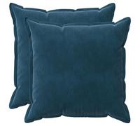 vidaXL Cushion with Pillow HOUTEN 2 pcs Blue Velvet