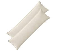 vidaXL Cushion with Pillow HOUTEN 2 pcs Cream Microfiber Fleece