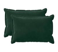 vidaXL Cushion with Pillow HOUTEN 2 pcs Dark Green Velvet