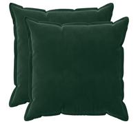 vidaXL Cushion with Pillow HOUTEN 2 pcs Dark Green Velvet