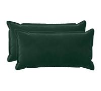vidaXL Cushion with Pillow HOUTEN 2 pcs Dark Green Velvet