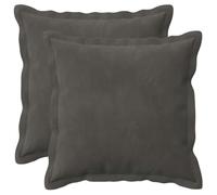 vidaXL Cushion with Pillow HOUTEN 2 pcs Dark Grey Velvet