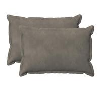 vidaXL Cushion with Pillow HOUTEN 2 pcs Light Grey Velvet