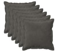 vidaXL Cushion with Pillow HOUTEN 6 pcs Dark Grey Velvet
