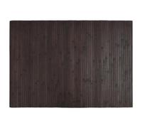 vidaXL Dark Brown Bamboo Rug - Rectangular Floor Mat/Area Carpet Runner with Anti-Slip Backing for Living Room, Easy Clean, 70x100 cm, 376743