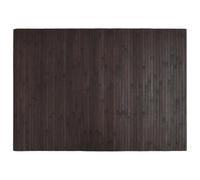 vidaXL Dark Brown Bamboo Rug - Rectangular Floor Mat/Area Carpet Runner with Anti-Slip Backing for Living Room, Easy Clean, 70x100 cm