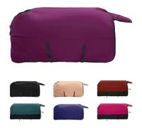 vidaXL Dark Green and Black Horse Blanket 115cm Polyester Modern Blanket Waterproof Cover Winter Clothes Machine Washable Pet Blanket