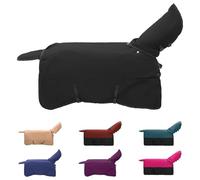 vidaXL Dark Green and Black Horse Blanket 61" Polyester Modern Blanket Waterproof Winter Clothes Machine Washable Pet Blanket