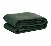 vidaXL Dark Green HDPE Tent Carpet 400x700 cm - Breathable Patio Camping Rug with Convenient Eyelets and Easy-to-Clean Design