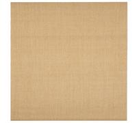 vidaXL Indoor Sisal Area Rug - Square Natural Fiber Carpet with Anti-Slip Backing for Living Room, Bedroom, Office - Easy-to-Clean, Durable Floor Mat (100 x 100 cm, Brown)