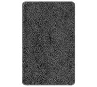 vidaXL Dark Grey Non-Slip Rectangular Bath Mat/Rug - Waterproof Polyester 60x90 cm for Bathroom/Laundry Room/Poolside