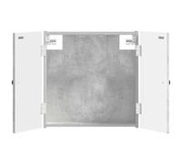 vidaXL Dartboard Cabinet BREDA Concrete Grey 52.5 x 10.5 x 53.5 cm, Modern, Moisture-Resistant Dartboard Cabinet, Space-Saving Storage Solution for Indoor Game Room, Stylish Accessory Holder