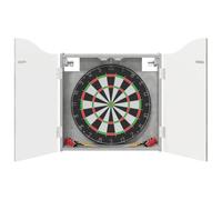 vidaXL Dartboard Cabinet Concrete Grey 56 x 12 x 63 cm Engineered Wood, Modern Dartboard Cabinet, Rectangular Indoor Game Storage, Stylish Engineered Wood Organizer for Room Decor