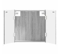 vidaXL Dartboard Cabinet DELFT Grey Sonoma 52.5 x 10.5 x 53.5 cm, Modern, Moisture-Resistant Dartboard Cabinet, Space-Saving Indoor Game Accessory, Engineered Wood Storage Solution