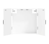 vidaXL Dartboard Cabinet HOORN White 52.5 x 10.5 x 53.5 cm, Modern, Moisture-Resistant Dartboard Cabinet, Compact Storage for Game Room, Engineered Wood, Reversible Door, Stylish Design