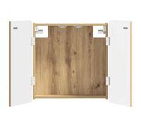 vidaXL Dartboard Cabinet ZWOLLE Artisan Oak 52.5 x 10.5 x 57.5 cm, Modern, Moisture-Resistant Dartboard Cabinet, Indoor Game Storage, Space-Saving Organizer, Engineered Wood, Compact Design