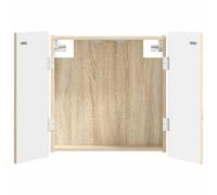 vidaXL Dartboard Cabinet ZWOLLE Sonoma Oak 52.5 x 10.5 x 57.5 cm, Modern, Moisture-Resistant Dartboard Cabinet, Indoor Game Storage, Space-Saving Organizer, Engineered Wood, Compact Design