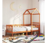 vidaXL Day Bed Set 2 pcs Wax Brown Solid Pine Wood