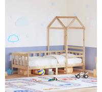 vidaXL Day Bed with Roof without Mattress 80x200 cm Solid Wood