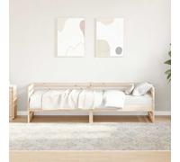 Day Bed 80x200cm Solid Pine Wood with Wooden Slats Bedroom Furniture vidaXL