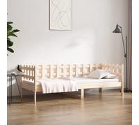 vidaXL Day Bed without Mattress 90x190 cm Single Solid Wood Pine