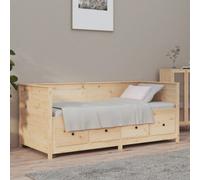 vidaXL Day Bed without Mattress 90x190 cm Single Solid Wood Pine