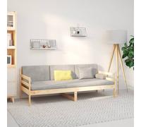 Day Bed Solid Pinewood Brown 90x190cm Slatted 193.5x96x69.5cm Sofa Bed &Storage [EEK: A]