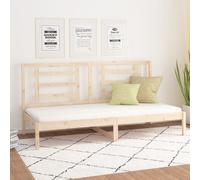 vidaXL Day Bed 90x200 cm Solid Wood Pine (3108056), Brown
