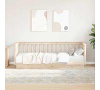 Day Bed 90x200cm Solid Pine Wood with Wooden Slats Bedroom Furniture vidaXL
