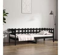 (black, 90 x 200 cm) vidaXL Solid Wood Pine Day Bed Sleepover Occasional Bed Multi Colours/Sizes