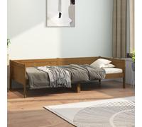 vidaXL Day Bed without Mattress Honey Brown Solid Wood Pine 90x190 cm Single