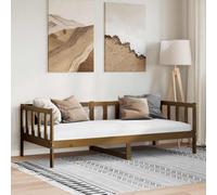 Vidaxl Day Bed Without Mattress Honey Brown Solid Wood Pine 90X200Cm