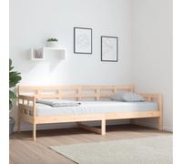 vidaXL Day Bed Solid Wood Pine 80x200 cm, Brown