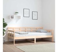 Vidaxl Day Bed Solid Wood Pine 90X190 Cm, Brown