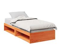 vidaXL Day Bed without Mattress Wax Brown 80x200 cm Solid Wood Pine