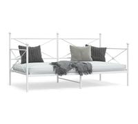 vidaXL Day Bed without Mattress White 107x203 cm Steel